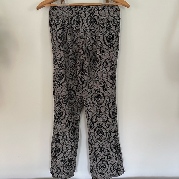 Vintage Alberto Makali Velvet Paisley Plaid Pants Size 4 - Picture 9 of 11